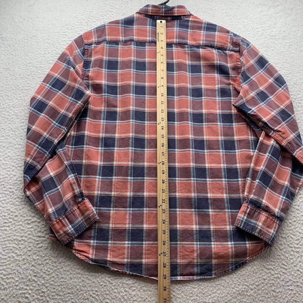Denim & Supply Ralph Lauren Button Up Shirt Mens Large L Red Blue Plaid Casual - Picture 4 of 8
